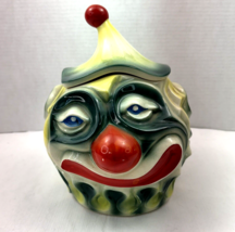 Vintage McCoy Cookie Jar Sad Clown No 255 Early 1970s USA Near Mint Full Size - £112.87 GBP