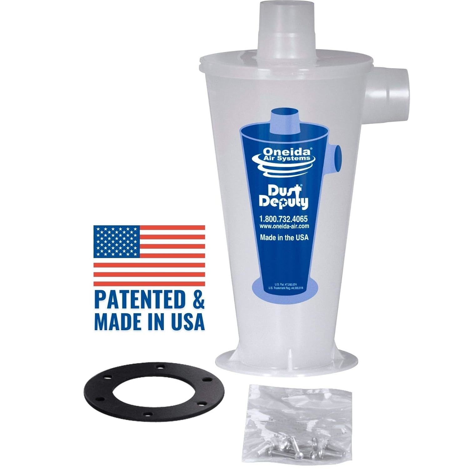 Dust Deputy DIY Anti-Static Retrofit Cyclone Separator for Wet/Dry Shop Vacuums