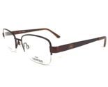 Altair Genesis Eyeglasses Frames G5048 200 Brown Floral Sparkly 51-18-135 - $60.66