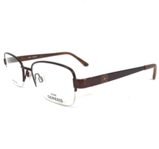 Altair Genesis Eyeglasses Frames G5048 200 Brown Floral Sparkly 51-18-135 - £47.70 GBP