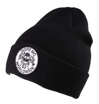 Dope Couture Black MC Motor Cycle Patch Beanie - €13,00 EUR
