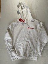 Budweiser Beer Six Pack Hoodie Size Small White NWT Mens Pullover - £23.75 GBP