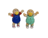 2 VINTAGE 1984 CABBAGE PATCH KIDS PVC FIGURES BABY BOYS W/ PACIFIERS - $19.00