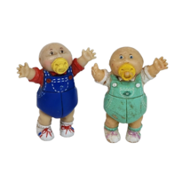 2 VINTAGE 1984 CABBAGE PATCH KIDS PVC FIGURES BABY BOYS W/ PACIFIERS - $26.01 CAD