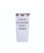 6pk Engraved Tumblers Engraved with Your Logo Design Text Travel Mug Cof... - £79.32 GBP