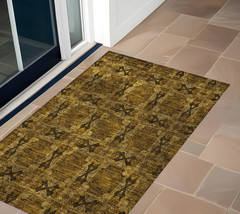 2&#39; X 3&#39; Chocolate Floral Medallion Washable Non Skid Indoor Outdoor Area... - $1,136.07 MXN