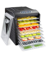 9 Tray Countertop Digital Food Dehydrator Drying Machine 600w with Prese... - €454,10 EUR