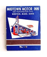 Midtown Motor Inn Vintage Matchbook Boston Massachusetts Matches Struck ... - $28.05 CAD