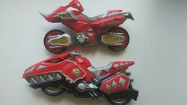 2pcs Set Power Rangers old Vintage toy Rare Motocycle Bike Red - £10.97 GBP