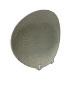 McNicol Stonewall China Burlap White Teal Speckled Platter Vintage Scarce - $58.66 CAD