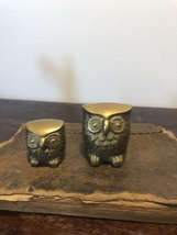 Vintage Brass Owl Paperweights - £14.09 GBP