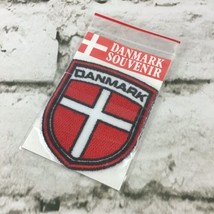 Danmark Flag Shield Woven Embroidered Patch 3” Collectible Travel Souven... - $9.89