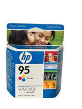 Vivera Hp 95 Tri-Color Ink Cartridge  Instal by 02/2009, NEW SEALED BOX - £10.99 GBP