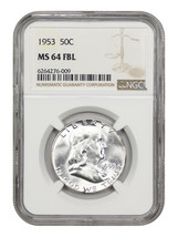 1953 50C Ngc MS64FBL - £160.44 GBP