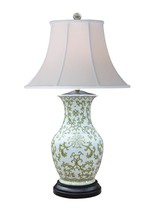 Floral Painted Porcelain Vase Table Lamp 30&quot; - $450.45