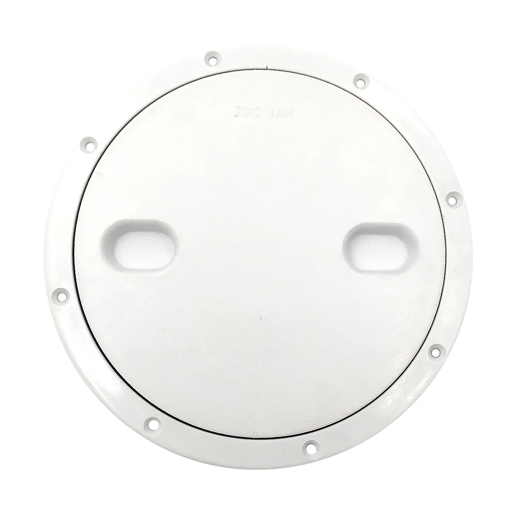 Marine 10.49 Inch Round Non Slip Inspection Hatch with Detachable Cover - Whit - £23.51 GBP