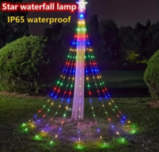 198 LED Christmas Outdoor Star String Lights Xmas Tree Toppers Fairy Decoration - £10.94 GBP