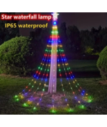 198 LED Christmas Outdoor Star String Lights Xmas Tree Toppers Fairy Dec... - £10.96 GBP
