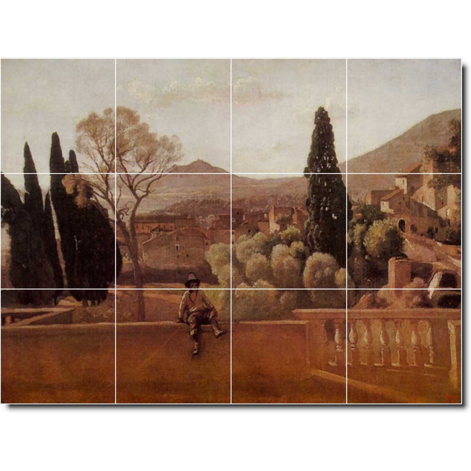 Corot jean gardens of the villa deste at tivoli