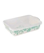 Pioneer Woman ~ AGATHA GREEN ~ 8.5 x 13 x 3 ~ Stoneware Baker w/ Plastic... - $104.52 CAD