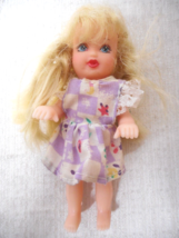 2002 Toy Century Industrial Co 4 Inch Blonde Hair Blue Eyes Toddler Doll - £5.25 GBP