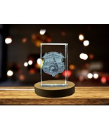 LED Base included | California State Coat of Arms Engraved Crystal Gift - $25.99+