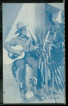 VINTAGE Cowboy Country Western Movie Star Advertising Card Gene Autry &amp; Champ - $10.88