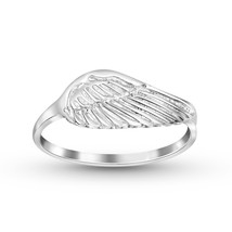 Flying Free and Heavenly Angel Wing Sterling Silver Ring - 7 - £13.24 GBP