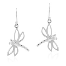 Transformational Dragonfly Sterling Silver Dangle Earrings - £14.08 GBP