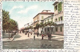 Viareggio Lucca Italy~Viale Ugo FOSCOLO~1900s Postcard - £7.05 GBP