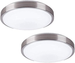 Zhma 8-Inch Led Ceiling Lights,Flush Mount Lighting Round,12W 880Lm 80W, 2-Pack - £33.46 GBP