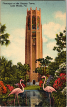 Flamingos Singing Tower from the North, Lake Wales FL Vintage Postcard (A10) - £4.29 GBP