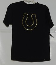 NFL Licensed Indianapolis Colts Youth Large Black Gold Tee Shirt image 1