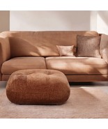 Carrick Ottoman, Rust Brown Chenille - $760.30 CAD