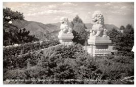 RPPC Sanborn Postcard S-1664 Chinese Dogs and Rock Garden. Colorado Springs, Co. - £15.44 GBP