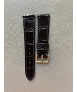 Black Genuine Cro Leather Watch Strap Band Custom Size 16 17 18 19 20 21... - $1,032.40 MXN