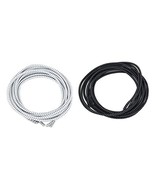 Elastic No Tie Shoelaces - 39&quot; Stretchy 2-Pack Lace Set (Black &amp; White) - $7.99