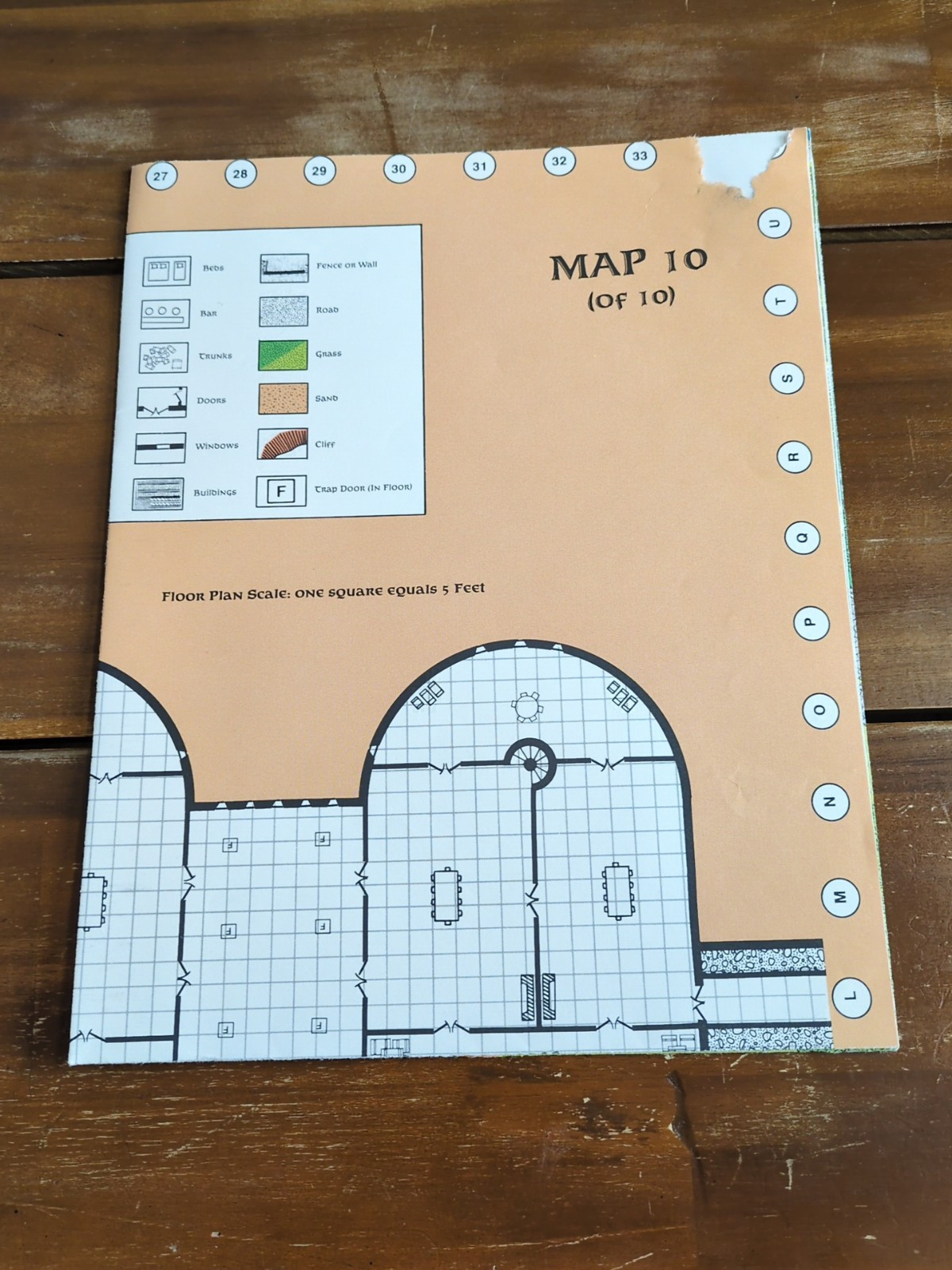 TSR 1988 Dungeons And Dragons Forgotten Realms City System Map 10 Of 10 - $27.71