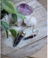 Pretty Amethyst Pendulum with Swarovski  Crystals - $45.00