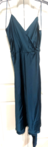 Zara Emerald Green XS Womens Crystal Straps Midi With Sash Dress - $369.05 MXN