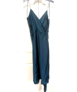 Zara Emerald Green XS Womens Crystal Straps Midi With Sash Dress - $27.28 CAD