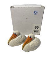 Character Collect Bird Pelican Gull Figural Salt &amp; Pepper Shakers Signed... - $18.00