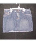 Tommy Hilfiger Jeans Denim Blue Jean Mini Skirt Womens Junior Size 13 - £13.40 GBP