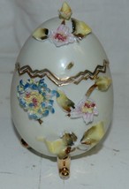 Crossed Arrows Porcelain Footed Egg Cracked With Lid Compote? 7177 Flora... - £13.32 GBP