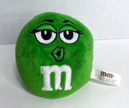 M&amp;M Ms. Green Mars 2011 Weighted Bean Bag Plush 4&quot; Ball Toy Collectible Figure - £9.55 GBP