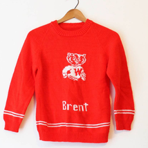 Vintage Kids University of Wisconsin Badgers Sweater - £13.70 GBP
