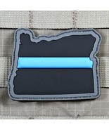 VLMS Thin Blue Line Oregon State PVC Morale Patch Police LEO SWAT OR OSP... - £7.61 GBP