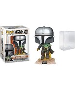 POP! Funko Mandalorian Flying with Child Vinyl Figure with POP Protector - $30.51 CAD