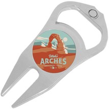 Arches National Park Golf Ball Marker Divot Repair Tool Bottle Opener - £9.40 GBP