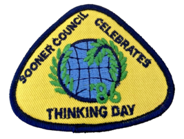 Girl Scout Patch Badge Sooner Council Oklahoma Celebrates Thinking Day 8... - $13.09